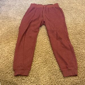 Maroon lulu lemon at ease joggers